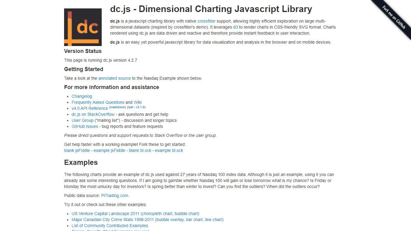 dc.js - Dimensional Charting Javascript Library